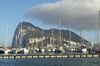 Gibraltar von Norden - Man beachte die Levante-Wolke